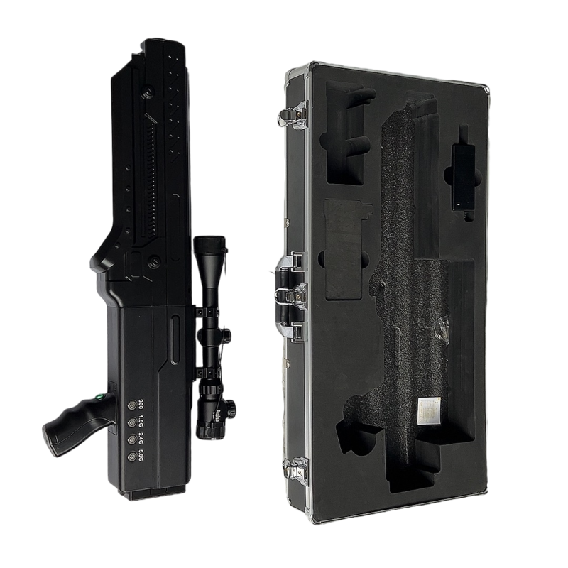  康马手持便携式枪型低空防御反制四通道A型